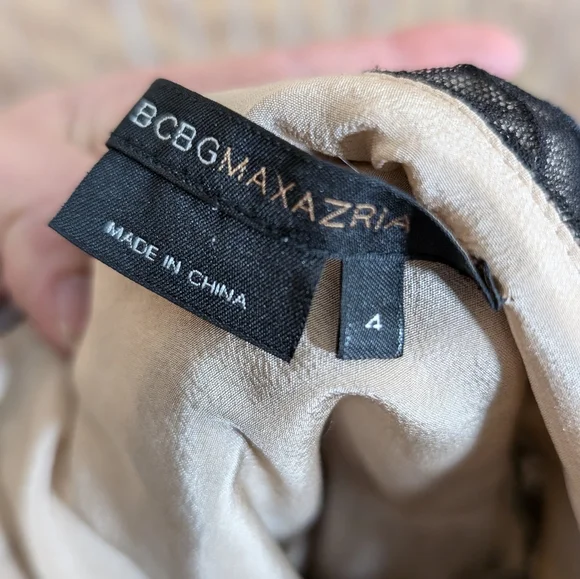 Vintage BGBG Maxazria Tulle and Black Velvet Midi Cocktail Dress Size 4 - Picture 2 of 9